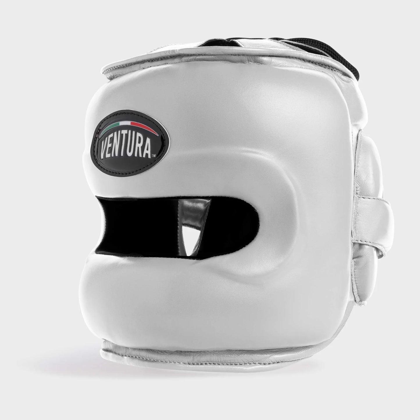 CASQUE DE BOXE AVEC BARRE FACIALE EN CUIR VÉRITABLE