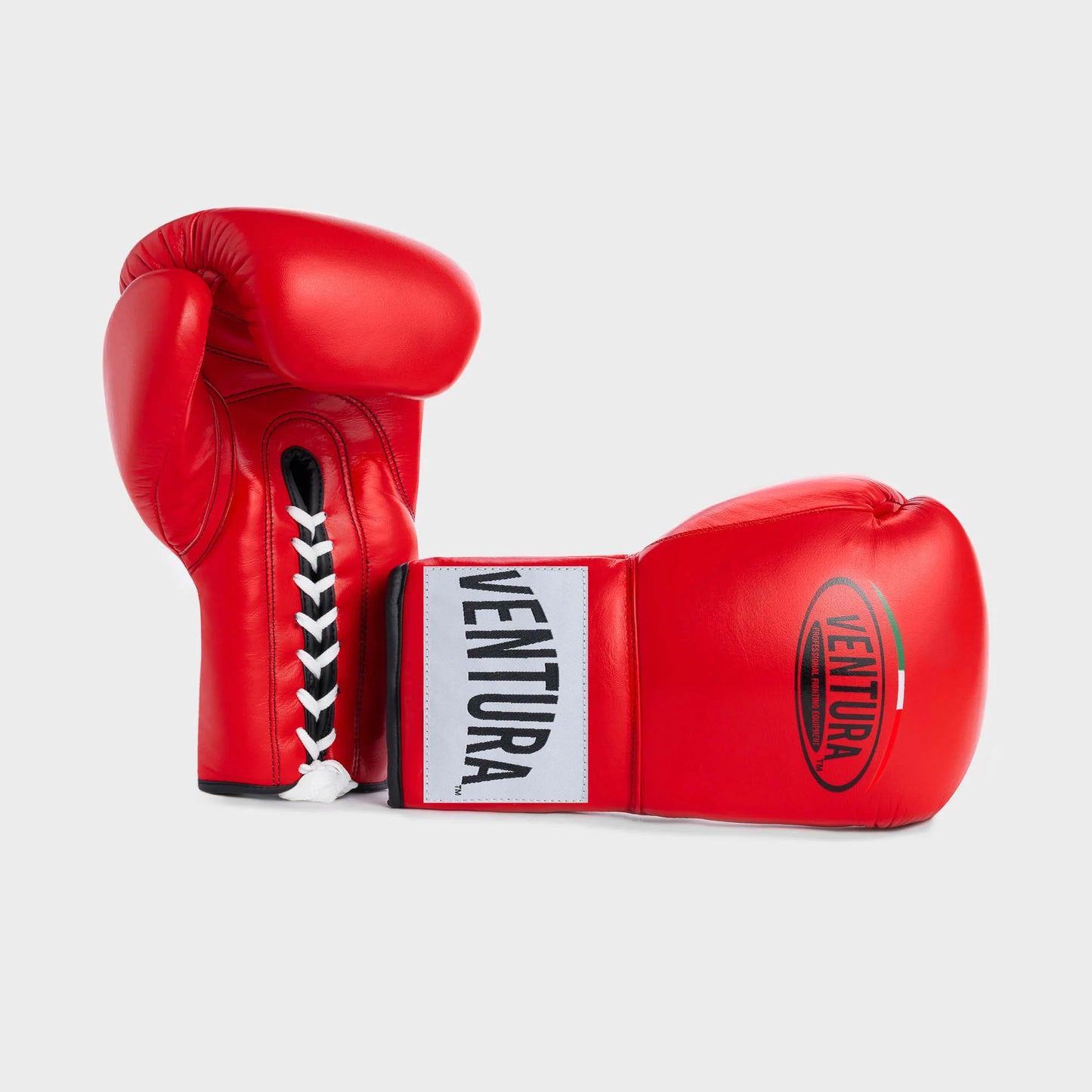 GANTS DE BOXE À LACETS EN CUIR VÉRITABLE