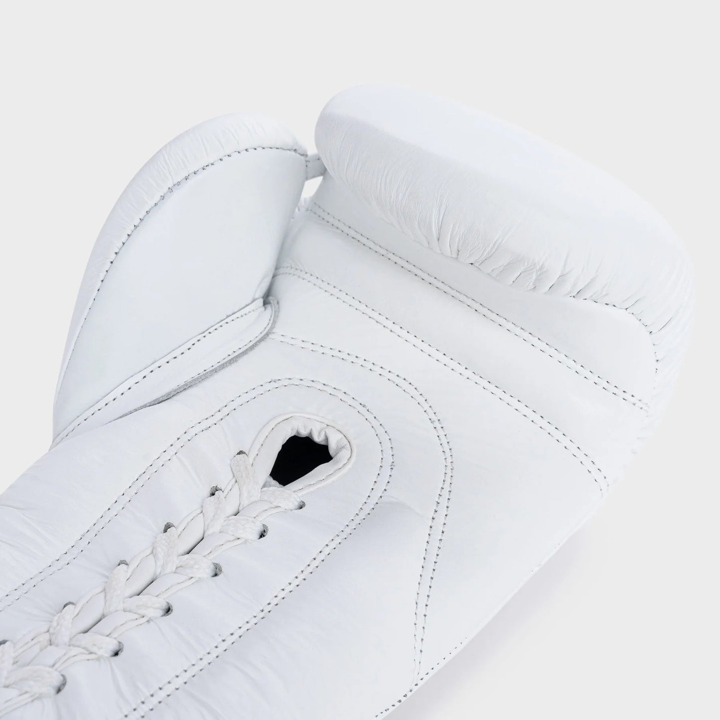 GANTS DE BOXE À LACETS EN CUIR VÉRITABLE