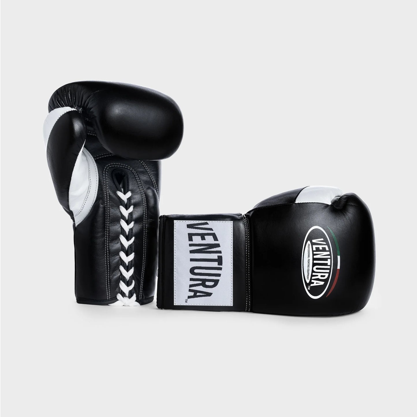 GANTS DE BOXE À LACETS EN CUIR VÉRITABLE