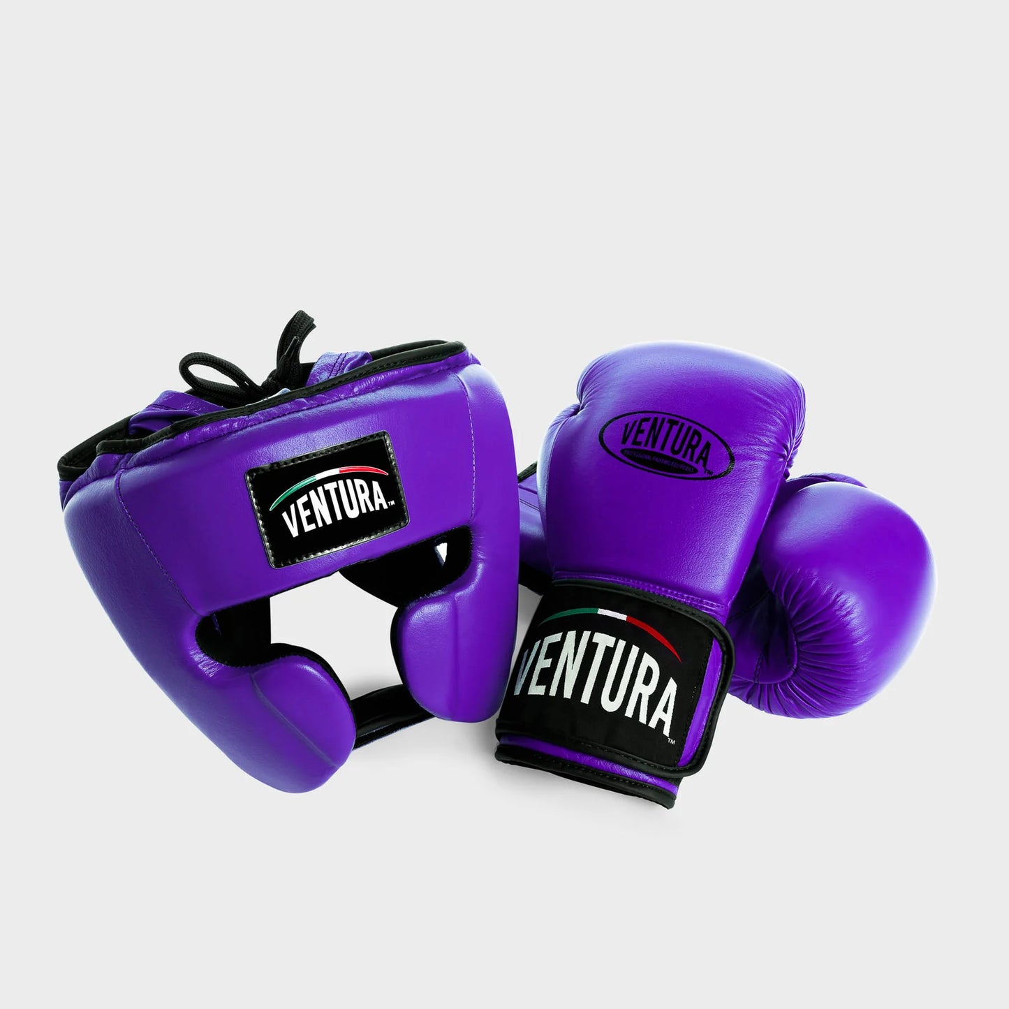 GANTS + CASQUE DE BOXE EN CUIR VÉRITABLE