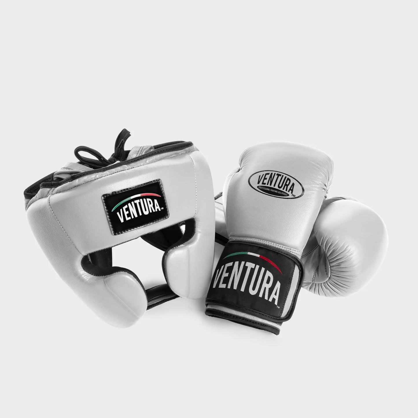 GANTS + CASQUE DE BOXE EN CUIR VÉRITABLE