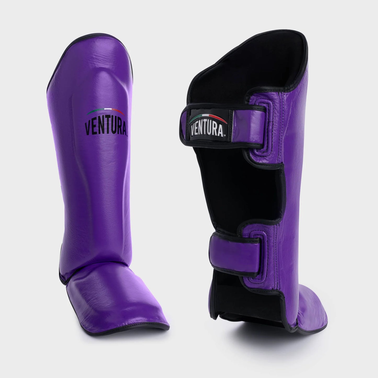 PROTÈGE-TIBIAS EN CUIR VÉRITABLE MUAY THAI, KICK BOXING E MMA