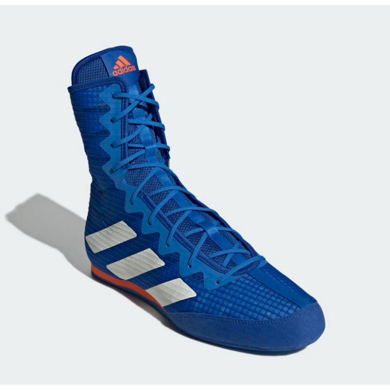 Chaussures de boxe Adidas Box Hog 4- blue/blanche