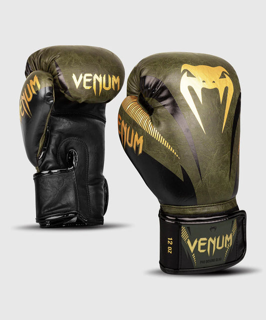 Gants de boxe Venum Impact – Kaki/Or