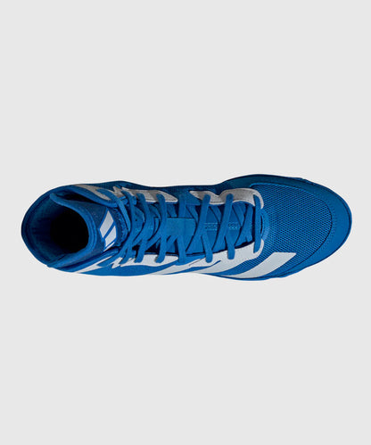 Chaussures De Lutte Adidas Adizero Mat Wizard 6 - Bleu/Blanc