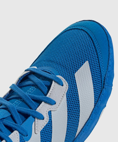 Chaussures De Lutte Adidas Adizero Mat Wizard 6 - Bleu/Blanc