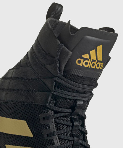 Chaussures de boxe Adidas Speedex 18 - Noir/Or Mat