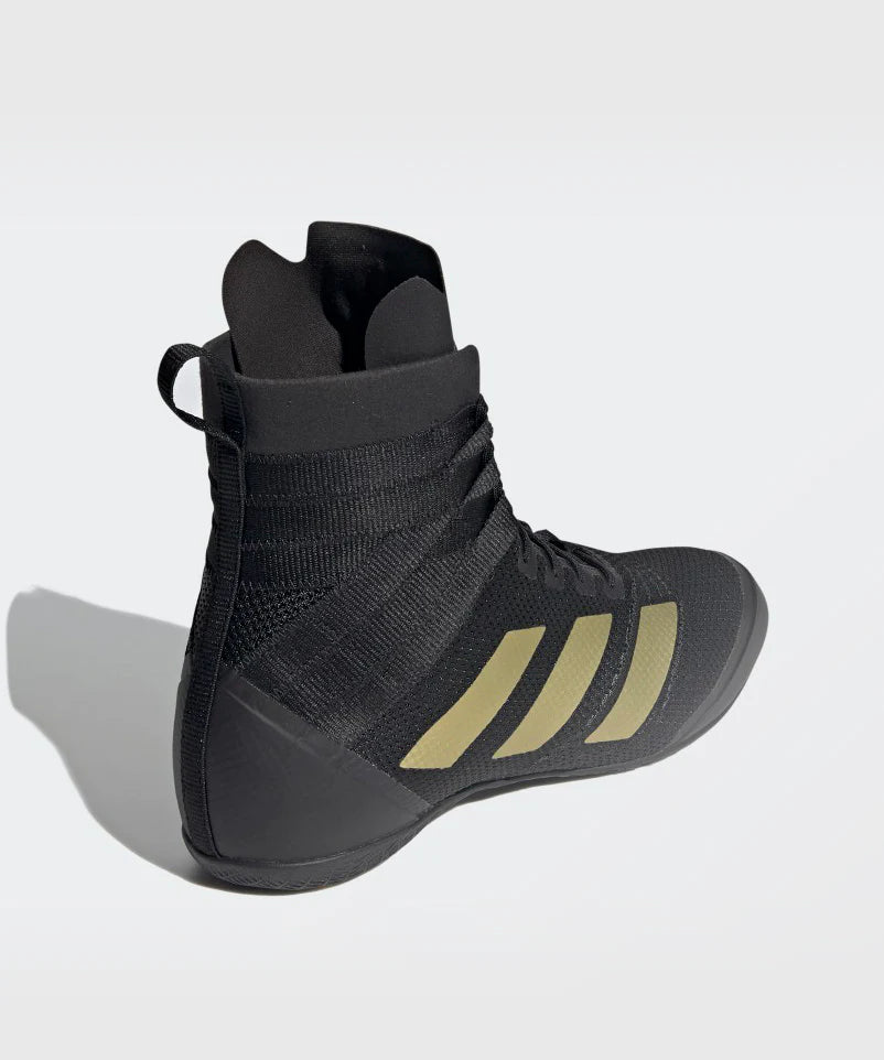 Chaussures de boxe Adidas Speedex 18 - Noir/Or Mat