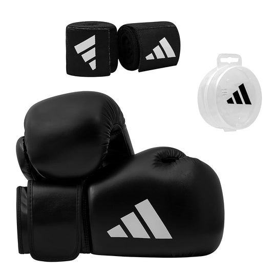 KIT DE BOXE ADIDAS V2 (GANTS+BANDES+PROTEGE-DENTS)