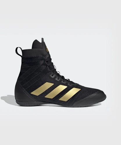Chaussures de boxe Adidas Speedex 18 - Noir/Or Mat