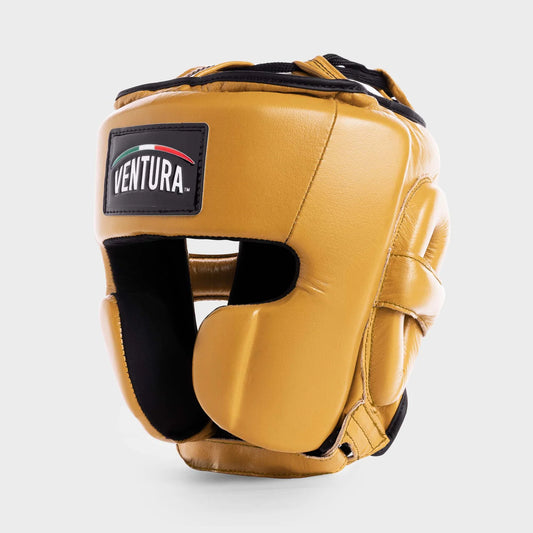 CASQUE DE BOXE EN CUIR VÉRITABLE