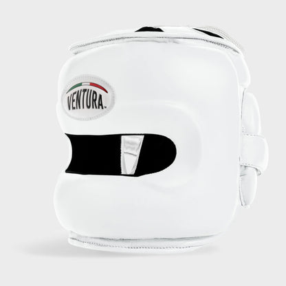 CASQUE DE BOXE AVEC BARRE FACIALE EN CUIR VÉRITABLE