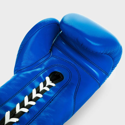 GANTS DE BOXE À LACETS EN CUIR VÉRITABLE