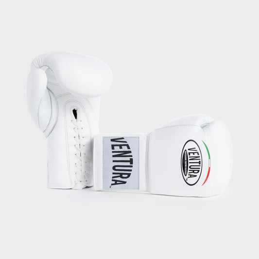 GANTS DE BOXE À LACETS EN CUIR VÉRITABLE