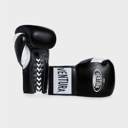 GANTS DE BOXE À LACETS EN CUIR VÉRITABLE