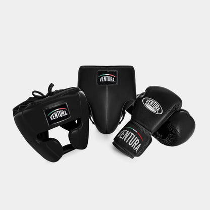 GANTS + CASQUE DE BOXE+ COQUILLE DE PROTECTION