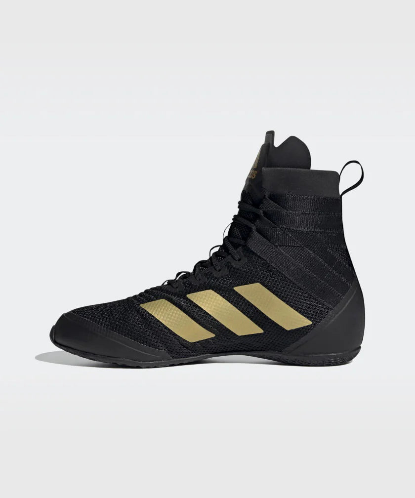 Chaussures de boxe Adidas Speedex 18 - Noir/Or Mat